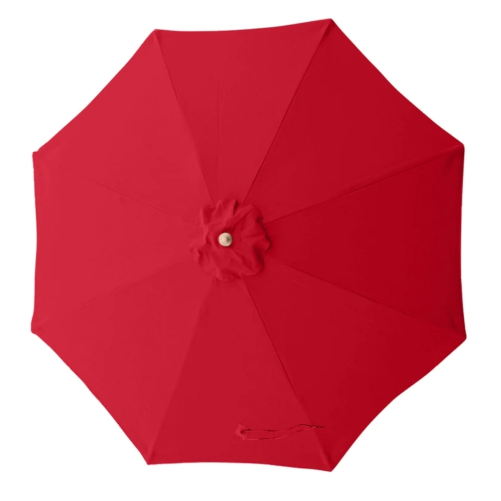 UMBRELLA Red Patio Table 9' 8 Ribs Replacement Canopy Summer ☀️